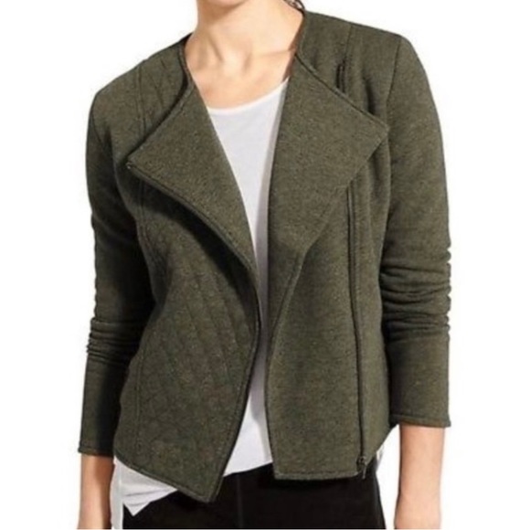 Athleta Jackets & Blazers - Athleta Olive Moto Jacket in Sz XL